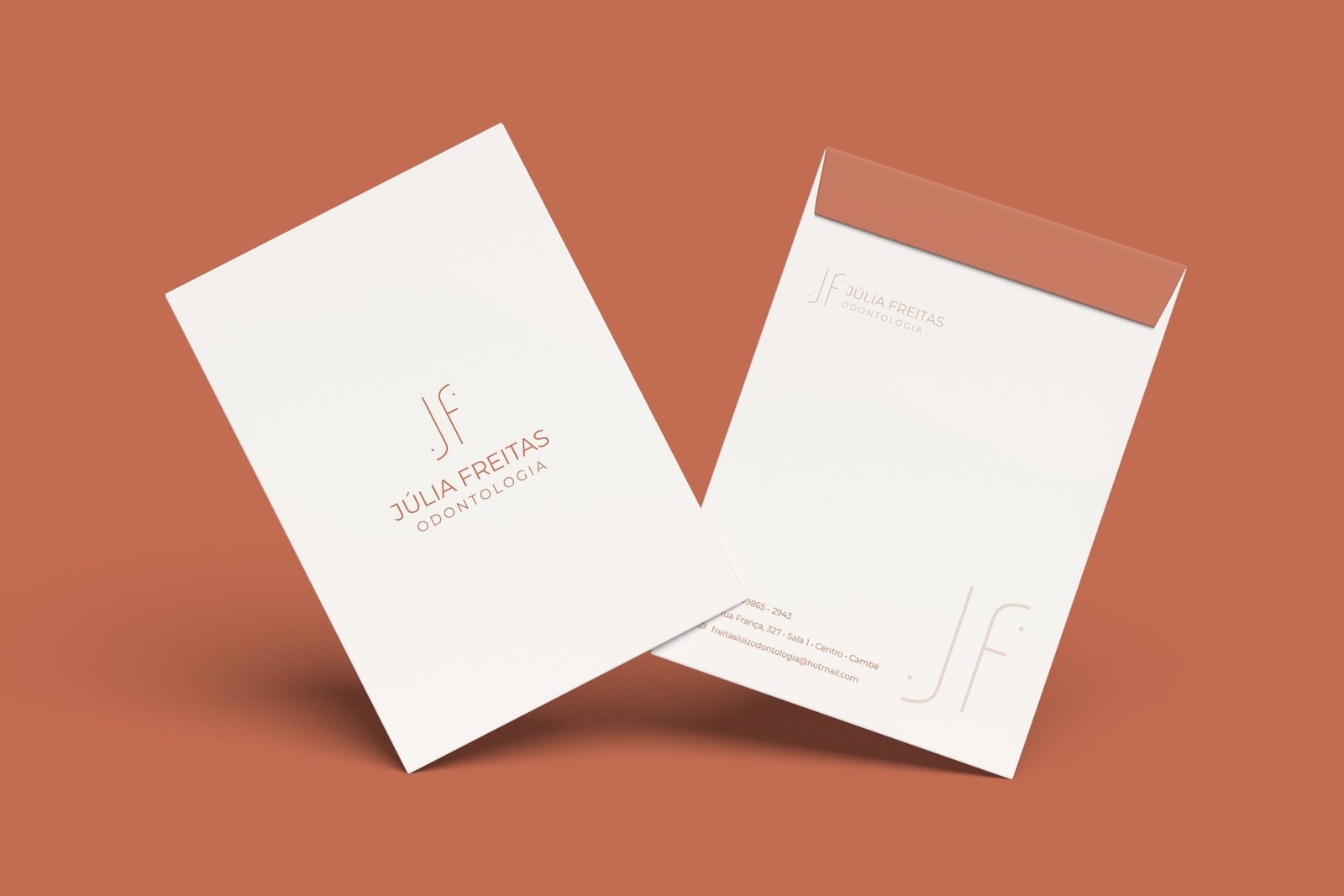 Envelope personalizado de Julia Freitas Odontologia